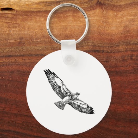 Swainson's Hawk (in flight) キーホルダー (正面)