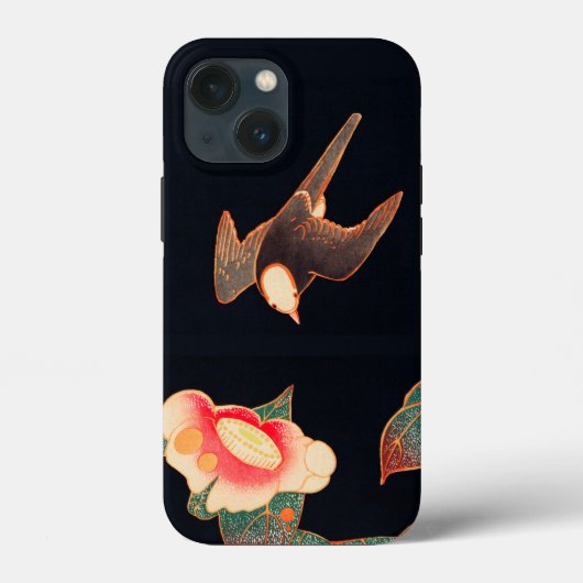 Swalla and Camellia（1900年）伊藤若冲著 Case-Mate iPhoneケース (裏面)