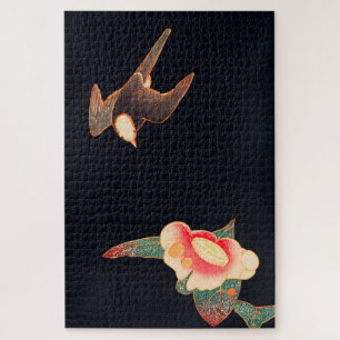 Swallow and Camellia (1900) by Ito Jakuchu ジグソーパズル