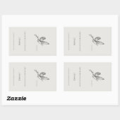 Swallow- Custom Vintage Ex Libris Bookplate 長方形シール (シート)