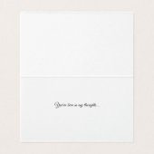 Swallow on a Fence - Thinking of You Card (内部フラット)