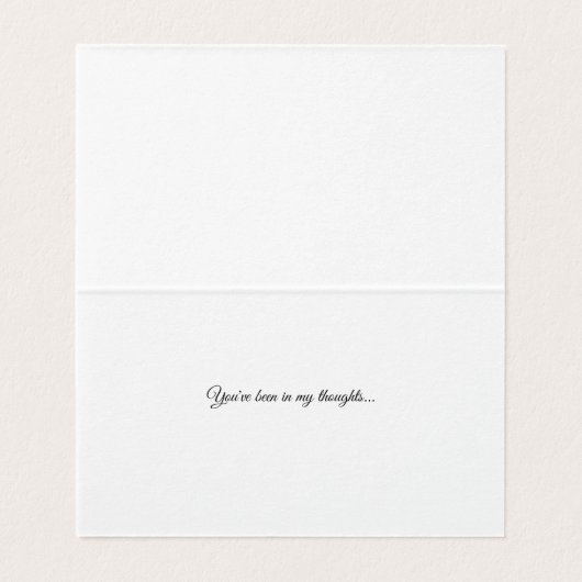 Swallow on a Fence - Thinking of You Card (内部フラット)