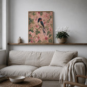 Swallow Sweet Pea Chinoiserie Poster ポスター