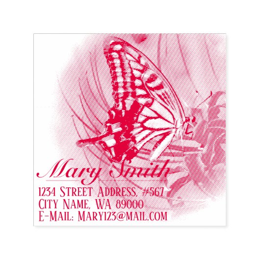 Swallowtail セルフインキングスタンプ (デザイン)