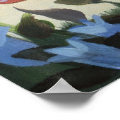 Swallowtail Butterfly Cat on Mushroom Wall Art ポスター (角)