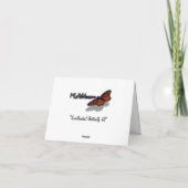 Swallowtail Butterfly III Beautiful Colorful Photo サンキューカード (裏面)