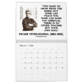 SwamiのVivekananda 20XXのカレンダーによる知恵の単語 カレンダー (2月 2026)