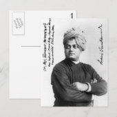 Swami Vivekananada in America 1893ヴィンテージポスト ポストカード (正面/裏面)