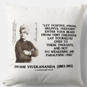 Swami Vivekanandaの強い前向き役に立つ考え クッション
