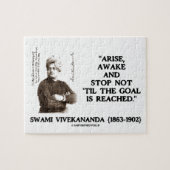 Swami Vivekanandaは目がさめている停止ゴールまでない「起こります ジグソーパズル (横)
