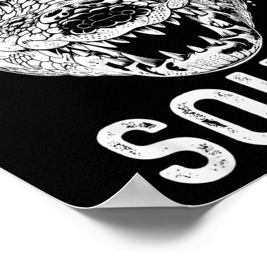 Swamp Alligator Squad Reptile Gator Lovers Funny  ポスター (角)