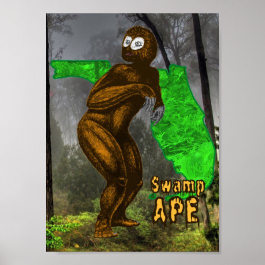 Swamp Ape Print ポスター (正面)