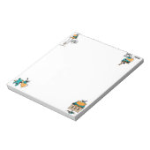 Swamp Bludgerigar Bird Cartoonメモ帳 ノートパッド (回転)