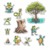 「Swamp Dance」パーティーカスタムカットビニールシール シール (正面)