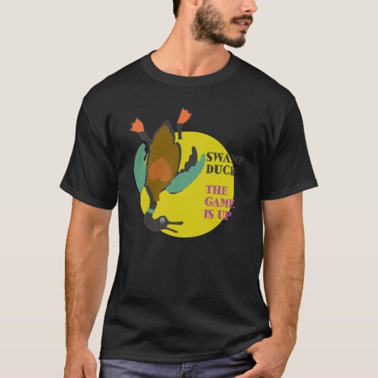Swamp Duck – ゲームはアップTシャツ Tシャツ (正面)
