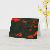 "Swamp Fire #1"抽象デザイングリーティングカード カード (黄色い花)