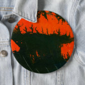 "Swamp Fire #2"抽象芸術アートボタン 缶バッジ (インサイチュ)