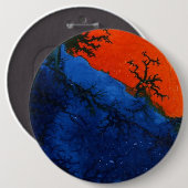 "Swamp Fire #4"抽象芸術アートボタン 缶バッジ (正面&裏面)