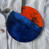 "Swamp Fire #4"抽象芸術アートボタン 缶バッジ (インサイチュ)