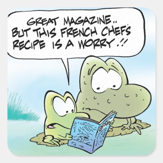 Swamp Frogs Legsステッカー スクエアシール (正面)