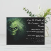 Swamp Hag Halloween Costume Party Invitation 招待状 (スタンド正面)