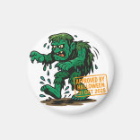 Swamp Monster Cartoon - Approved by Halloween マグネット