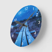 Swamp night ラウンド壁時計 (傾斜)