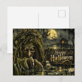 Swamp Witch | Haunted Swamp Halloween ポストカード
