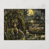Swamp Witch | Haunted Swamp Halloween ポストカード (正面)