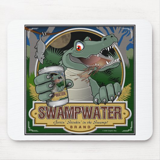 Swampwaterのわに マウスパッド (正面)