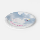 SWANかわいらしプリンセスパーティーテーブルの色 ペーパープレート (アングル)