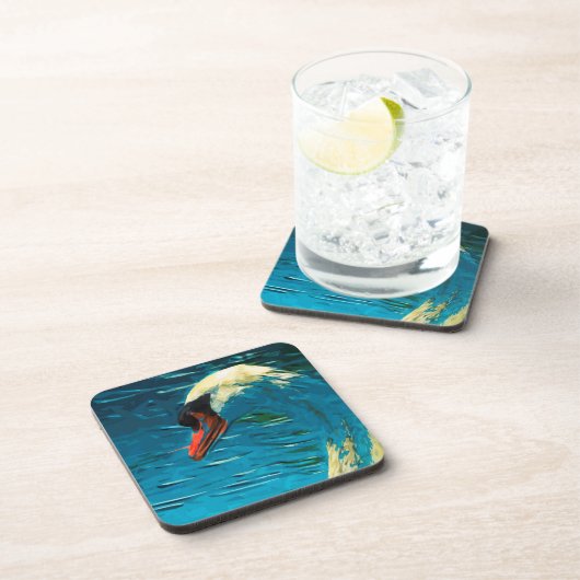 SWANの印象主義をミュートにする抽象芸術 コースター (右側)