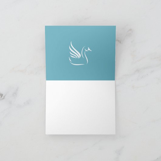 SWANの結婚サンキューカードをミュート サンキューカード (内部)