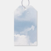 SWANプリンセス感謝していパーティーユーかわいらしブルー ギフトタグ (裏面)