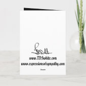 swan湖 カード (裏面)