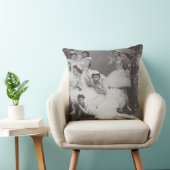 swan湖、Mariinskyの劇場1895年(b/wの写真) クッション (椅子)