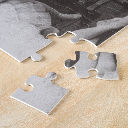 swan湖、Mariinskyの劇場1895年(b/wの写真) ジグソーパズル (側面)