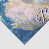 Swan Bride Veil Blue White Personalized Decoupage 薄葉紙 (詳細)