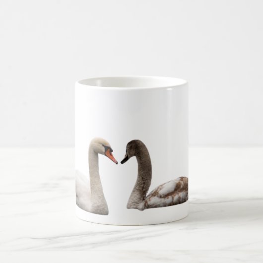 Swan Connection Mug – Grace and Nature in Harmony コーヒーマグカップ (中央)