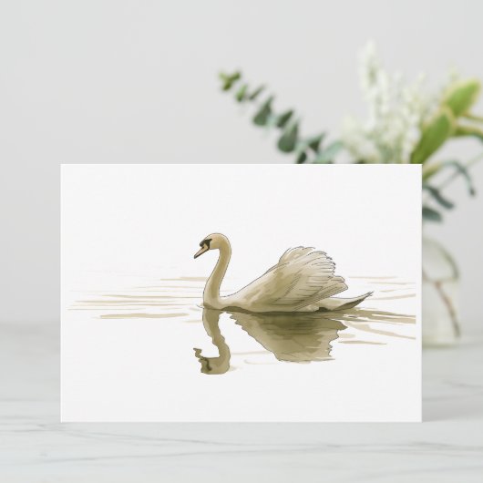 Swan Gliding Over Water 招待状 (スタンド正面)
