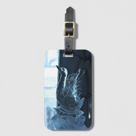 Swan Ice Sculpture (カナダ、ケベック州) ラゲッジタグ (正面縦)