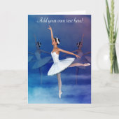 Swan Lake Ballerina -- a Graceful, Feminine Design カード (正面)