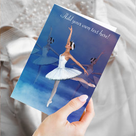 Swan Lake Ballerina -- a Graceful, Feminine Design カード