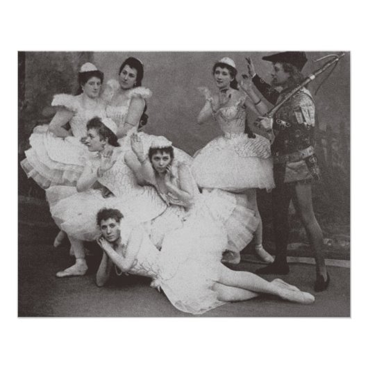 Swan Lake, Mariinsky Theater, 1895 （写真付き） ポスター (正面)