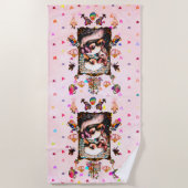 Swan lovers ビーチタオル (正面)