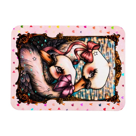 Swan lovers マグネット (横)