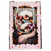 Swan lovers ミディアムペーパーバッグ (正面)