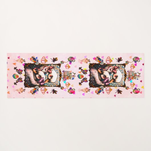 Swan lovers ヨガマット (裏面(横))