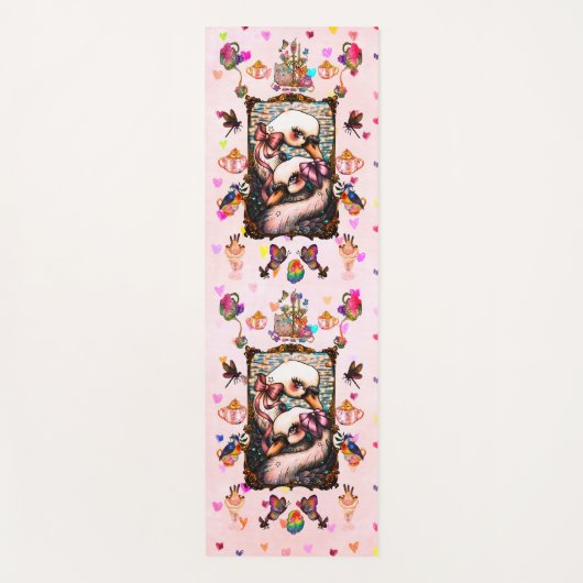 Swan lovers ヨガマット (正面)