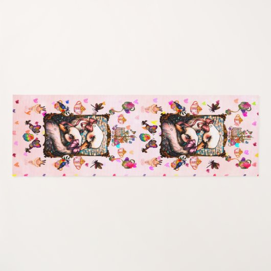 Swan lovers ヨガマット (正面(横))